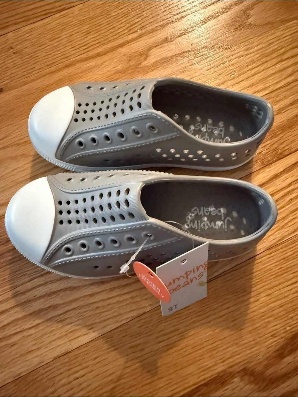 jumping beans Gray Water-Friendly Slip-On Kids Shoes